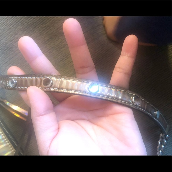 Rare Holographic Iridescent Hologram Rebecca Minkoff Mini Mac EUC - Picture 14 of 17